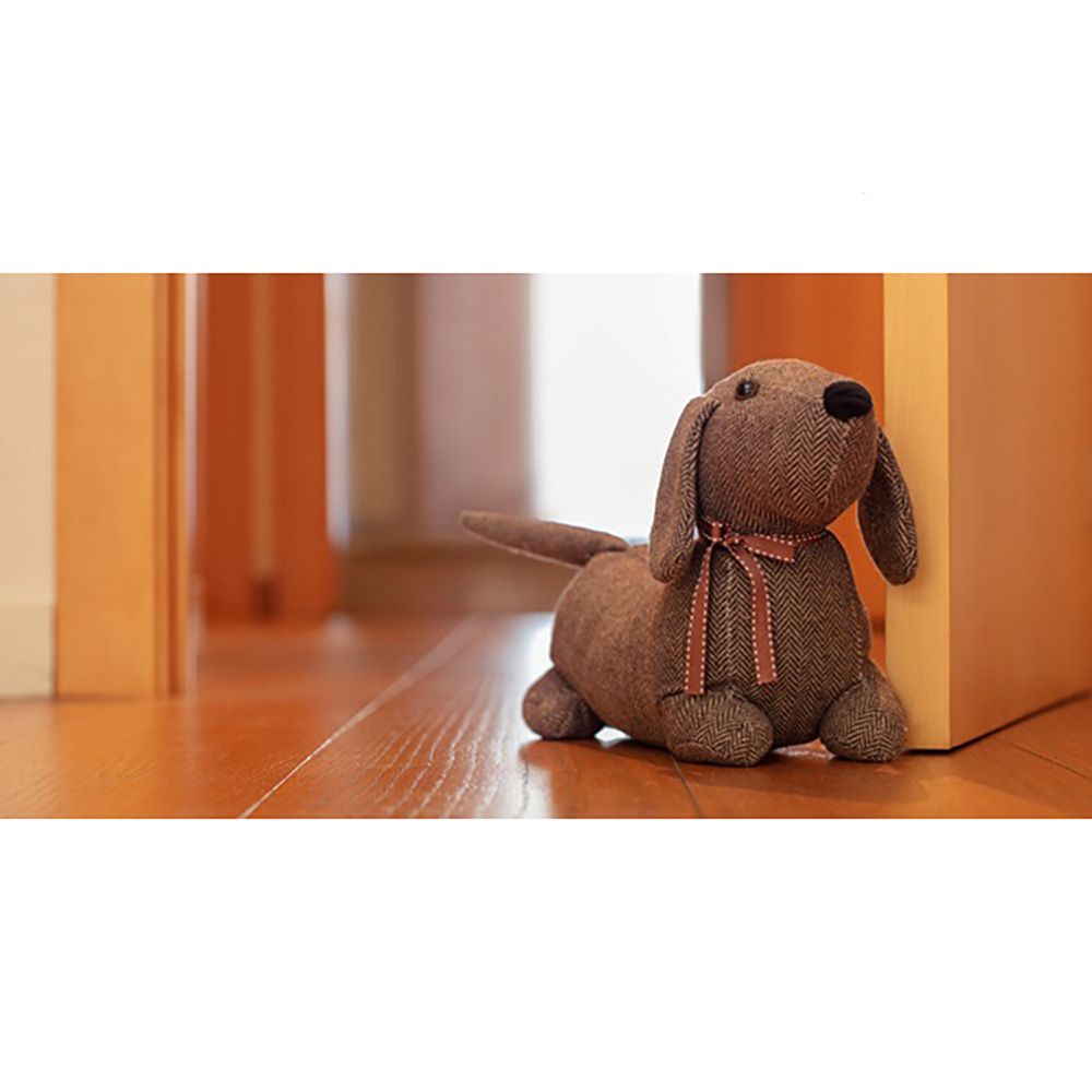 Peso de porta decorativo em tecido, com estampa de cachorro marrom, 20 x 40 x 10 cm - Image 2