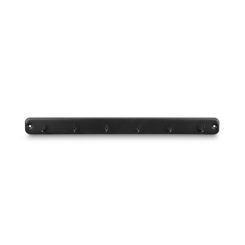 Suporte de cozinha 6 ganchos preto mate 3086-6 inofix