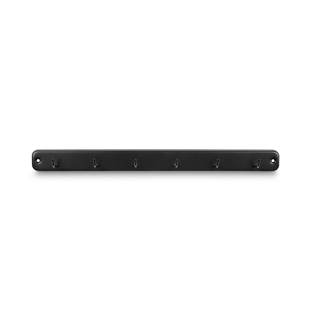 Suporte de cozinha 6 ganchos preto mate 3086-6 inofix