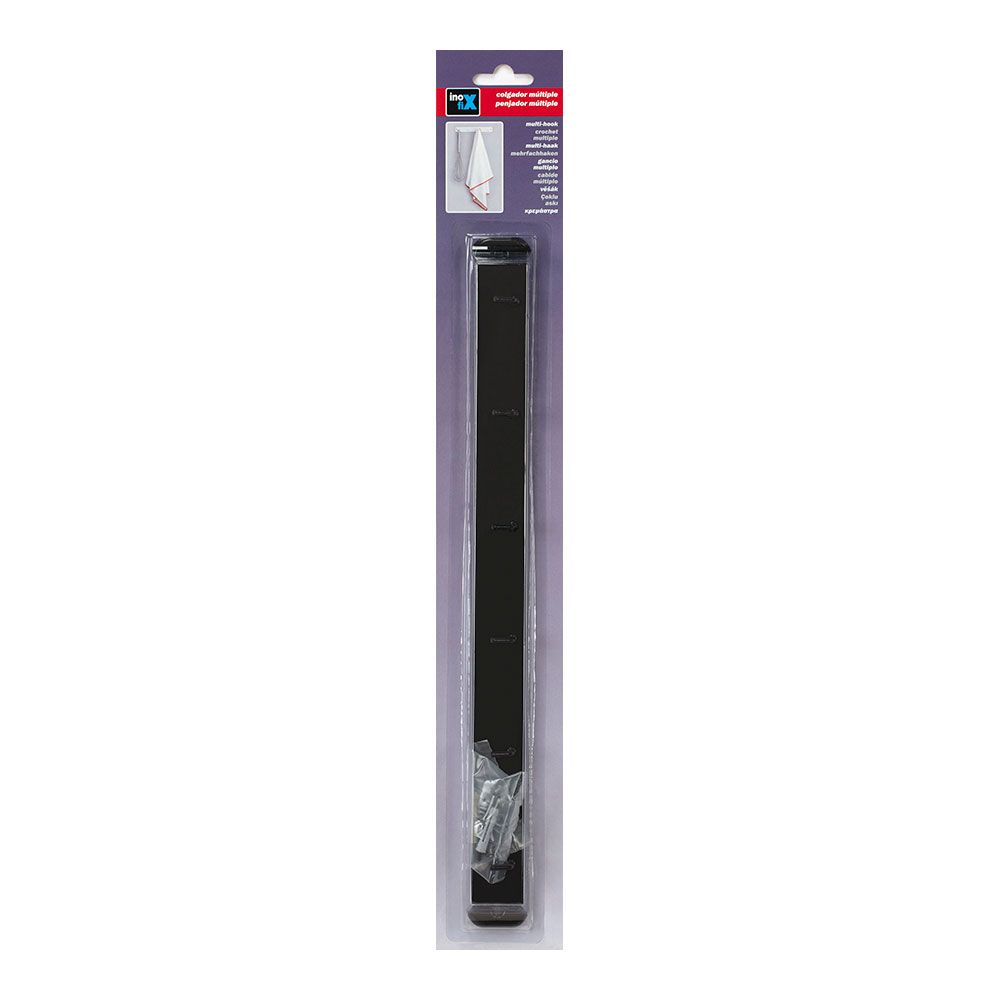 Suporte de cozinha 6 ganchos preto mate 3086-6 inofix - Image 2
