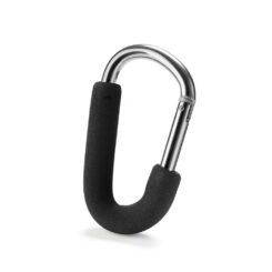 Mosquetão para carrinho de bebê, preto, 142 x 22 x 81 mm, blister