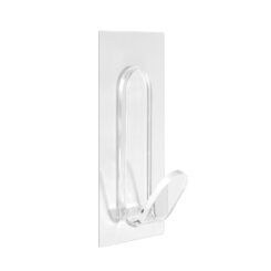 Cabide aderente reutilizável "j" transparente 1296-0 inofix