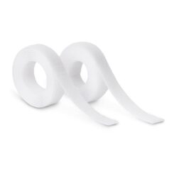 Rolo adesivo térmico tipo gancho e bucle branco 20 mm x 1,5 m