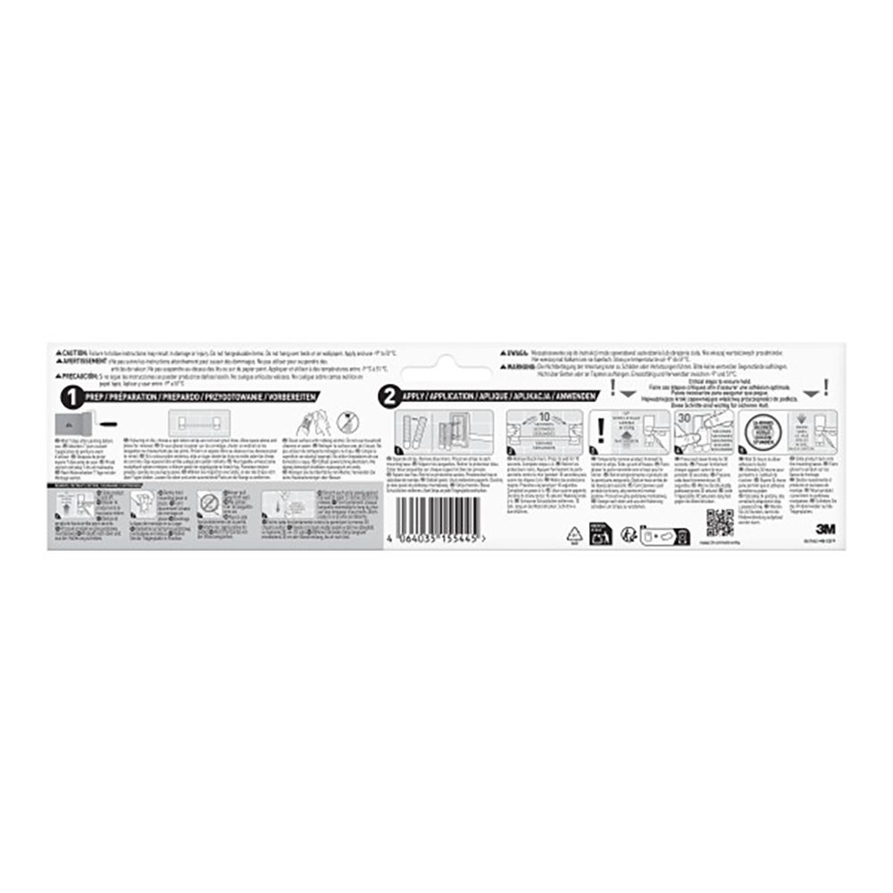 Command barra toallero, negro mate, 299 x 77 x 47 mm, 1 ud + 4 tiras, máx 1,3 kg - Image 2