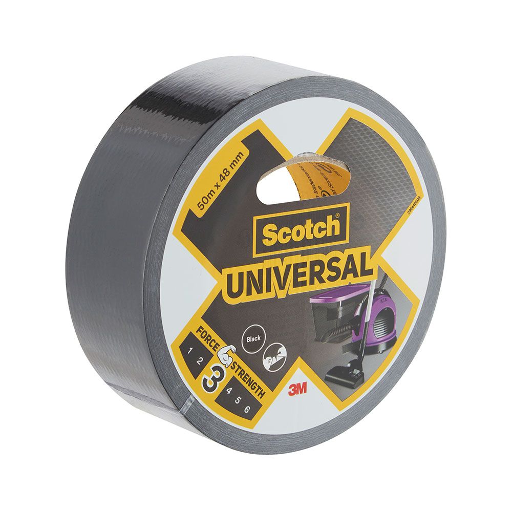Fita universal americana 3, preta 48 mm x 50 m