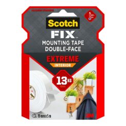 Fita de montagem dupla face extreme para interiores, máx 13 kg, 19 mm x 5 m