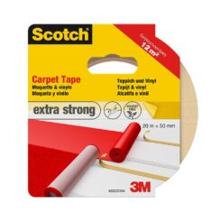 Fita dupla face extra forte para carpetes e vinílicos 50 mm x 20 m