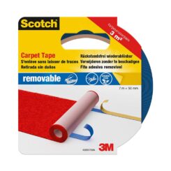 Fita dupla face removível para carpetes 50 mm x 7 m