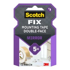 Fita dupla face para montagem de espelhos máx 5 kg 19 mm x 1,5 m