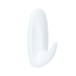 Command gancho de design, médio, branco, 29 x 79 x 29 mm, 2 peças + 4 tiras, máx.
