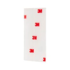 Tira adesiva dupla face transparente, MAX 4 kg, 25 mm x 76 mm, 8 UDS