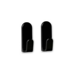Cabide adesivo taga preto, 2 peças