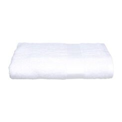 Toalha de felpa, 450 g/m², branca, 100 x 150 cm