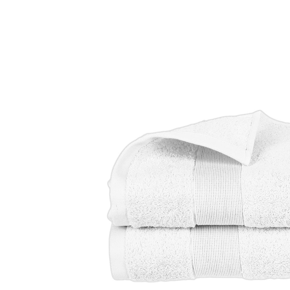 Toalha de felpa, 450 g/m², branca, 30 x 50 cm