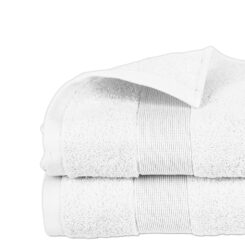 Toalha de felpa, 450 g/m², branca, 70 x 130 cm