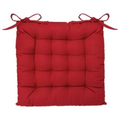 Almofada de cadeira estilo biscoito marrom 38 x 38 cm