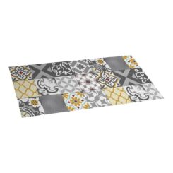 Tapete vinílico croma patch cinzento- ambar 50 x 110 cm