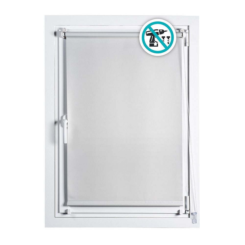 Cortina de rolo CLIP & FIX blackout marfim, 120 x 180 cm