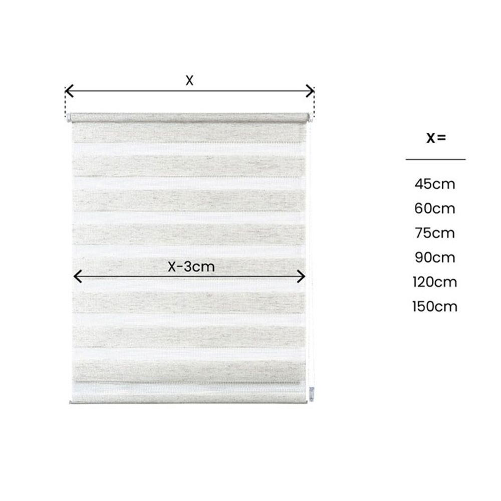 Cortina de rolo CLIP & FIX, DIA e noite, linho 150 x 180 cm - Image 7
