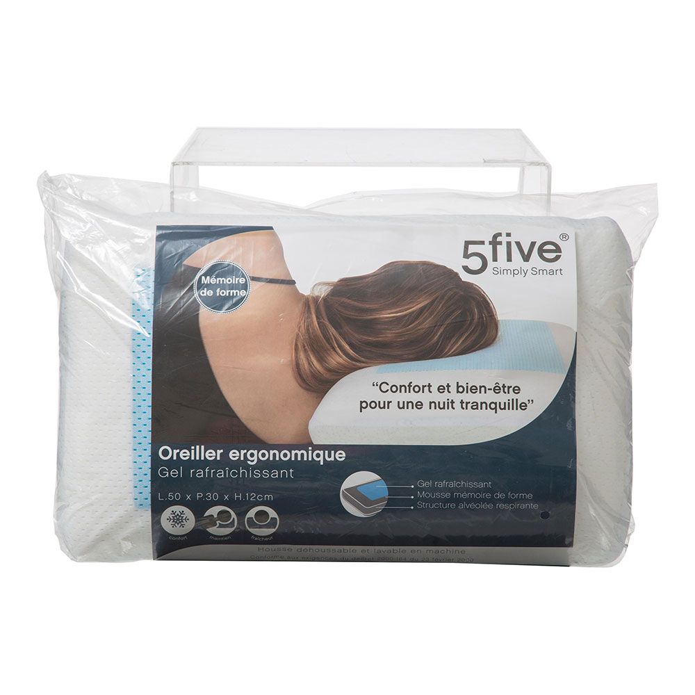 Almofada ergonómica com GEL refrescante 50 x 30 x 12 cm - Image 2