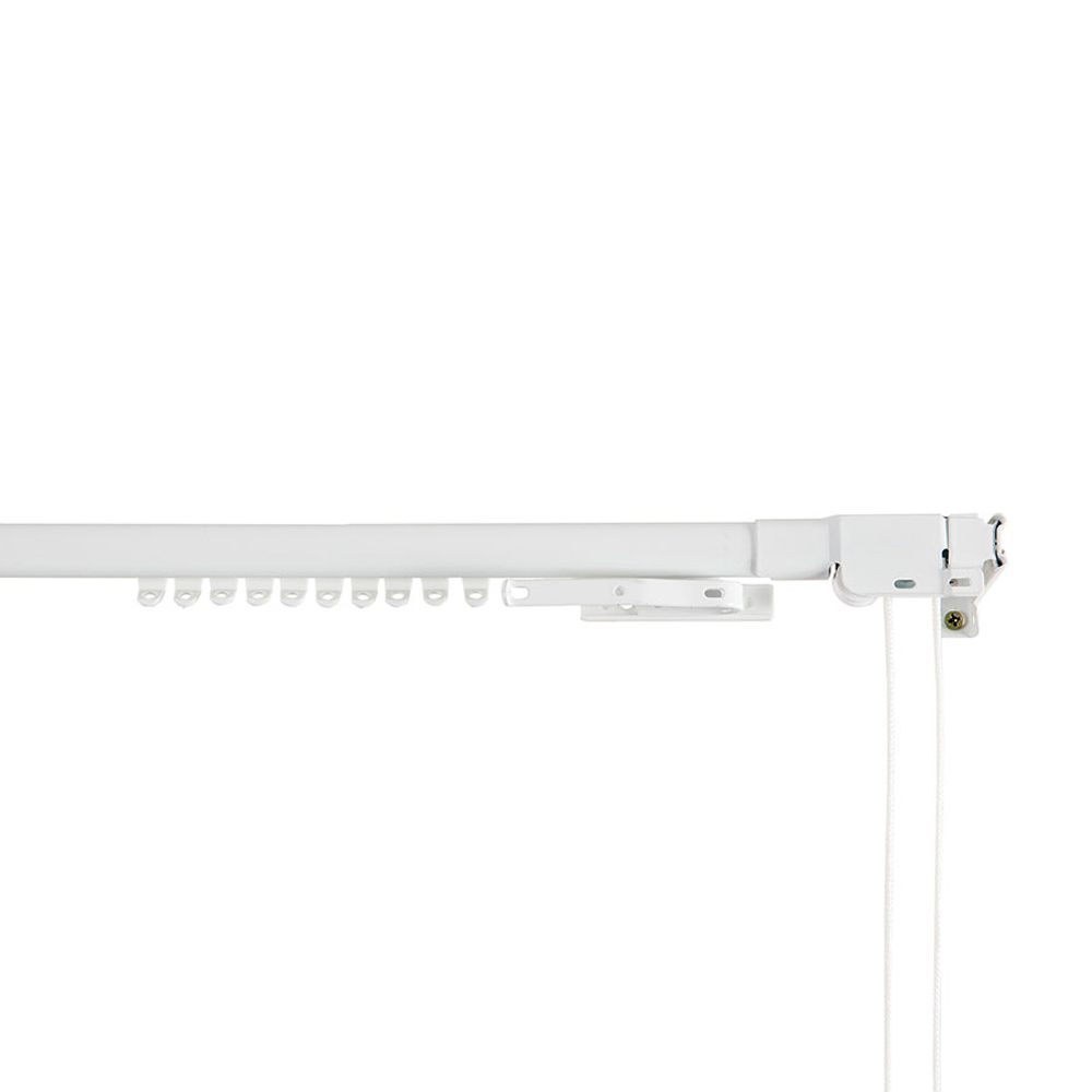 Trilho reforçado branco extensível de 160 - 300 cm