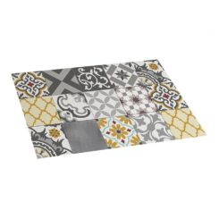 Tapete vinilico croma patch cinzento- ambar 45 x 75 cm