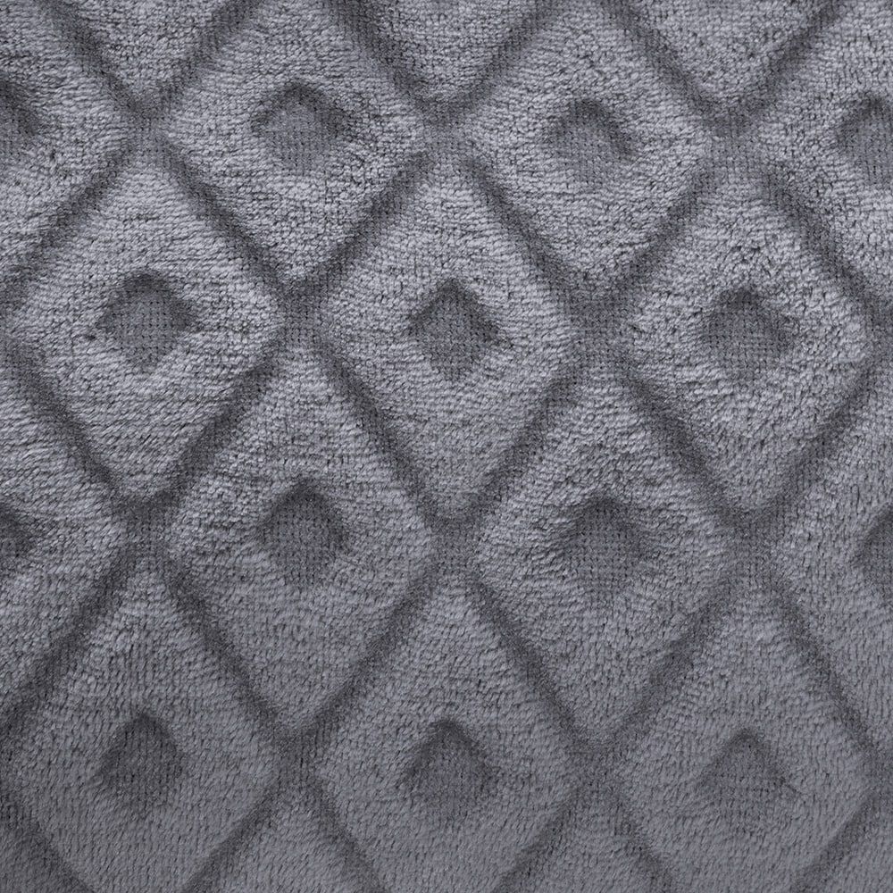 Xadrez/manta de inverno modelo losango cor cinza 230 x 180 cm - Image 3