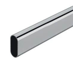 Varão armário oval cromado 150cm cintacor - storplanet