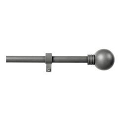 KIT de varão para cortina com argolas extensíveis 110-200 cm