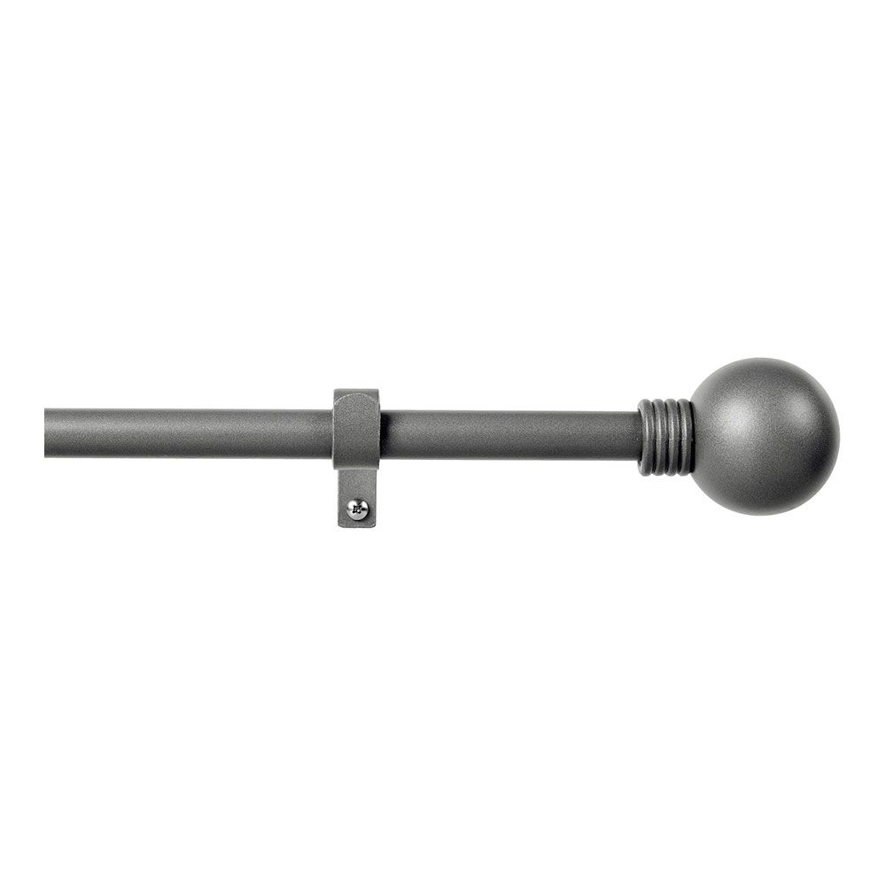 KIT de varão para cortina com argolas extensíveis 110-200 cm