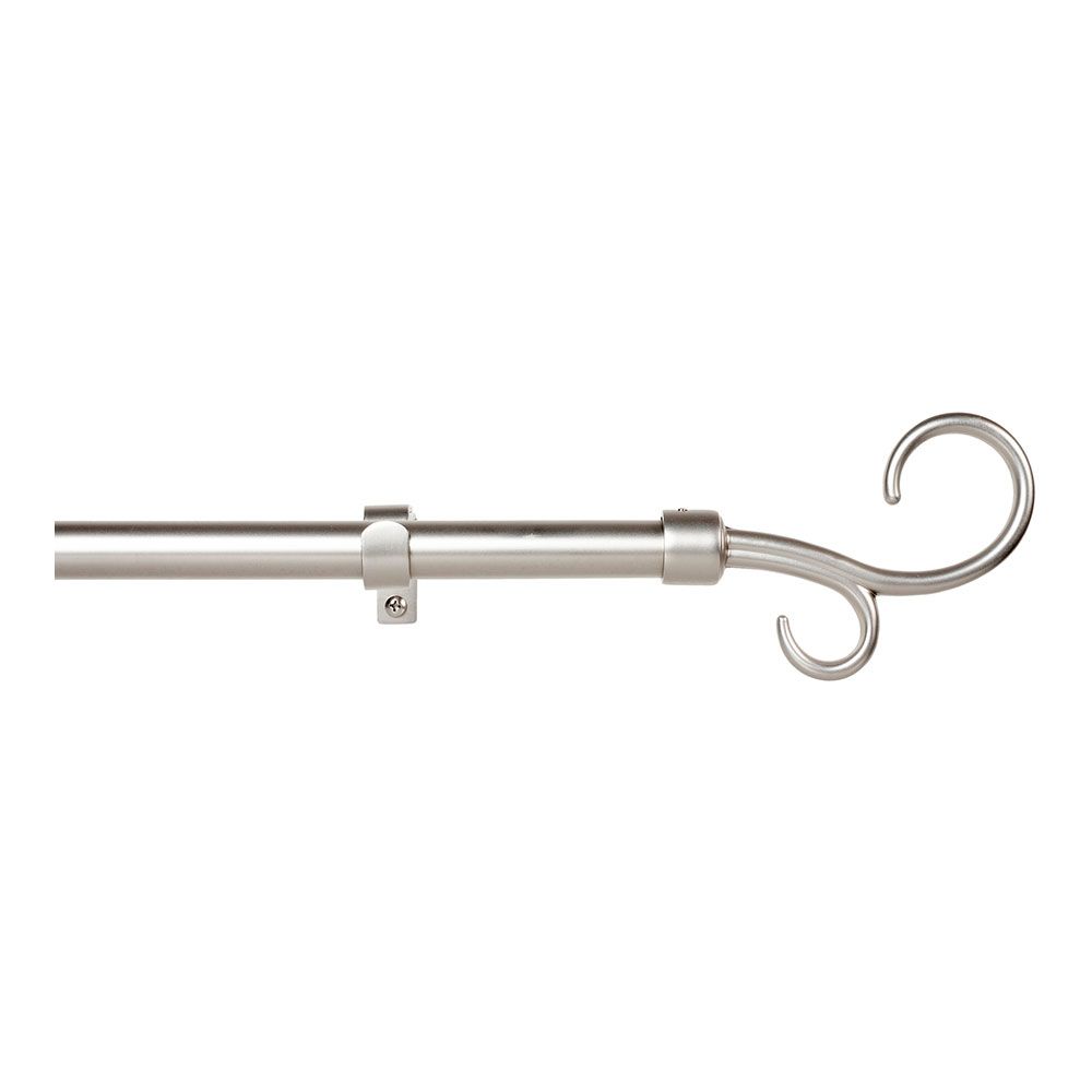 KIT de varão de cortina extensível prateado 160-300 cm
