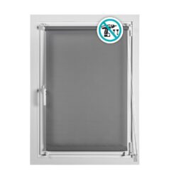 Cortina de rolo CLIP & FIX, cinza asfalto, 90 x 180 cm