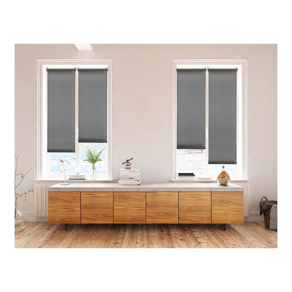 Cortina de rolo CLIP & FIX, cinza asfalto, 120 x 180 cm - Image 3
