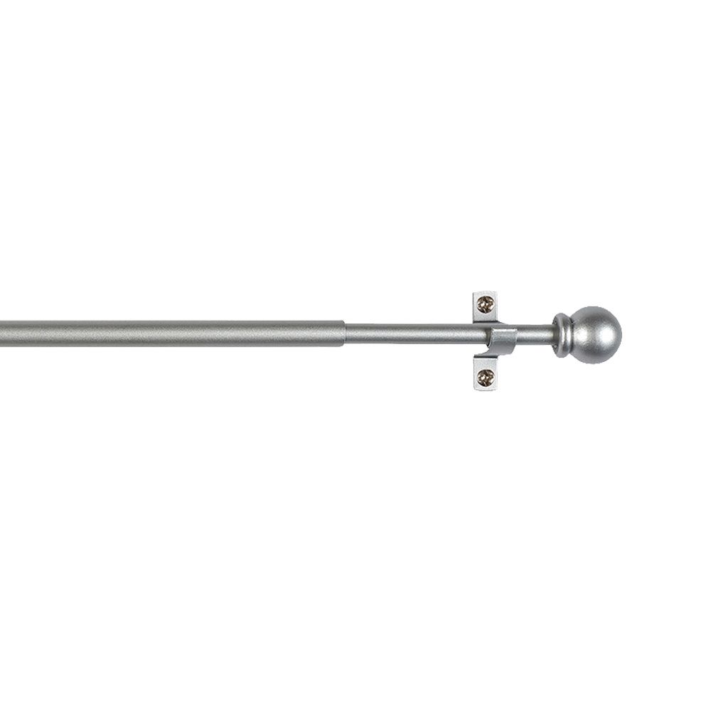 Varão de cortina extensível deco sphere cinza, 120 - 215 cm