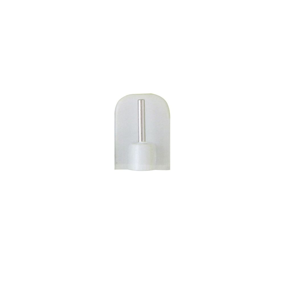 Suporte adesivo branco para varão de cortina, 4 UDS