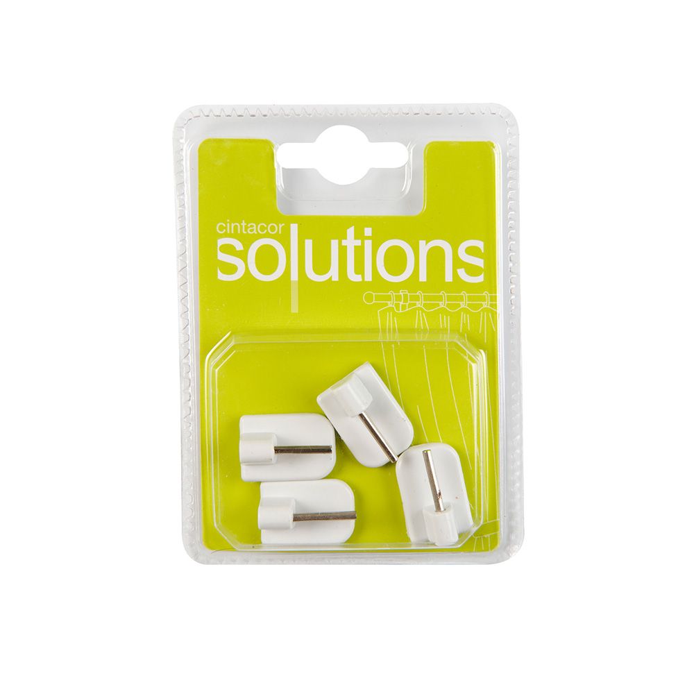 Suporte adesivo branco para varão de cortina, 4 UDS - Image 2