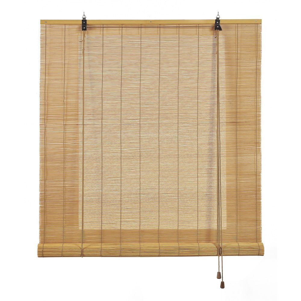 Cortina de rolo de bambu, ocre manga, 60 x 175 cm