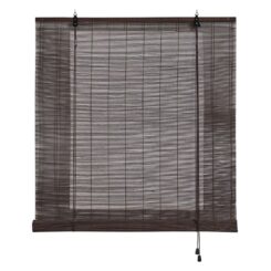 Cortina de rolo de bambu na COR ocre wengué, 150 x 175 cm