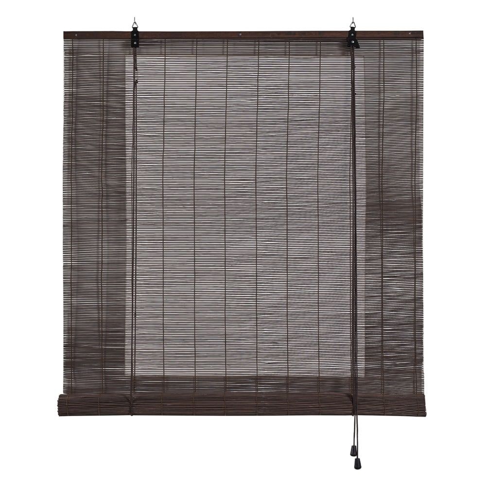 Cortina de rolo de bambu na COR ocre wengué, 150 x 175 cm