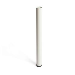 REI Perna extensível cilíndrica, modelo 406g, aço com acabamento branco, ø60 x 710/7450 mm