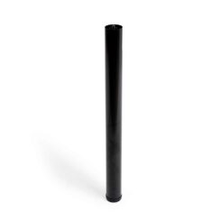 REI Perna extensível cilíndrica, modelo 406g, aço com acabamento preto, ø60 x 710/7450 mm