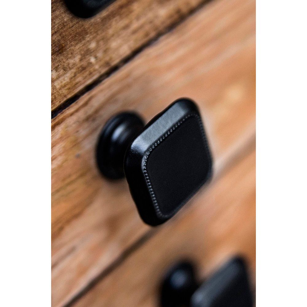 REI Puxador para móveis, modelo 3120, zamak com acabamento preto fosco, 30 x 30 mm, blister 4 unidades - Image 4