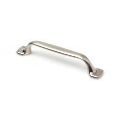 REI Puxador para móveis tipo puxador, modelo 580, em zamak com acabamento bisu níquel, 96 mm, blister 4 unidades