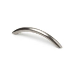 REI Puxador para móveis tipo puxador, modelo 153, zamak com acabamento níquel acetinado, 96 mm, blister 4 unidades