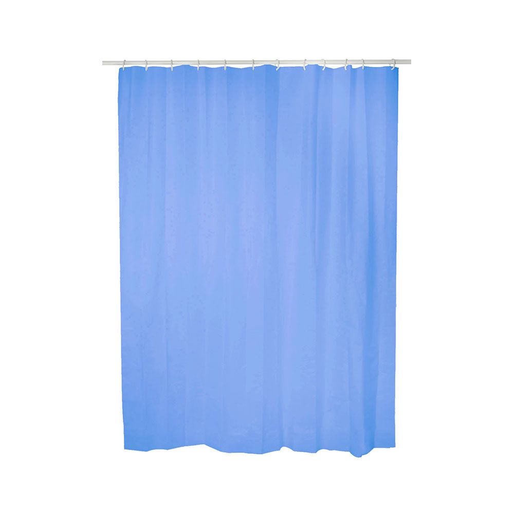 Cortina de banheiro básica azul 140 x 180 cm - Image 2
