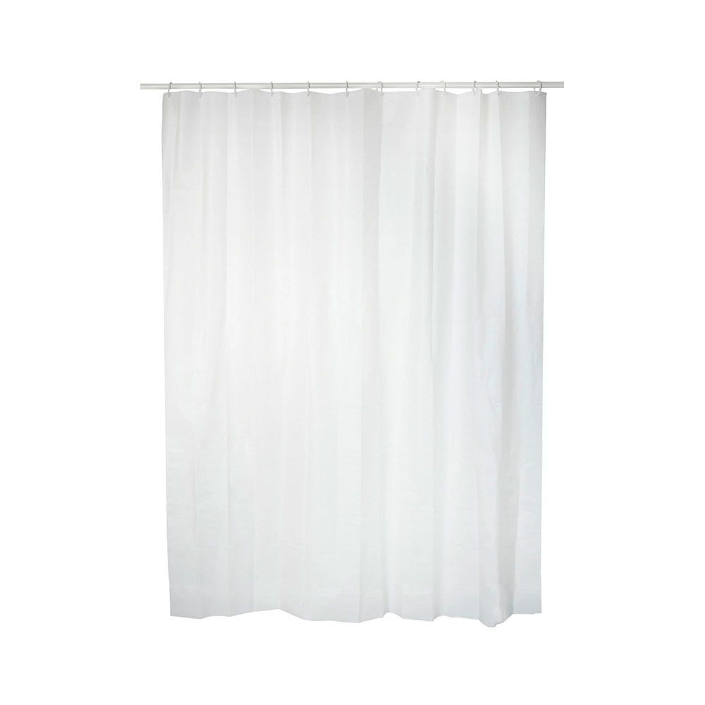 Cortina de banheiro básica branca 140 x 180 cm - Image 2