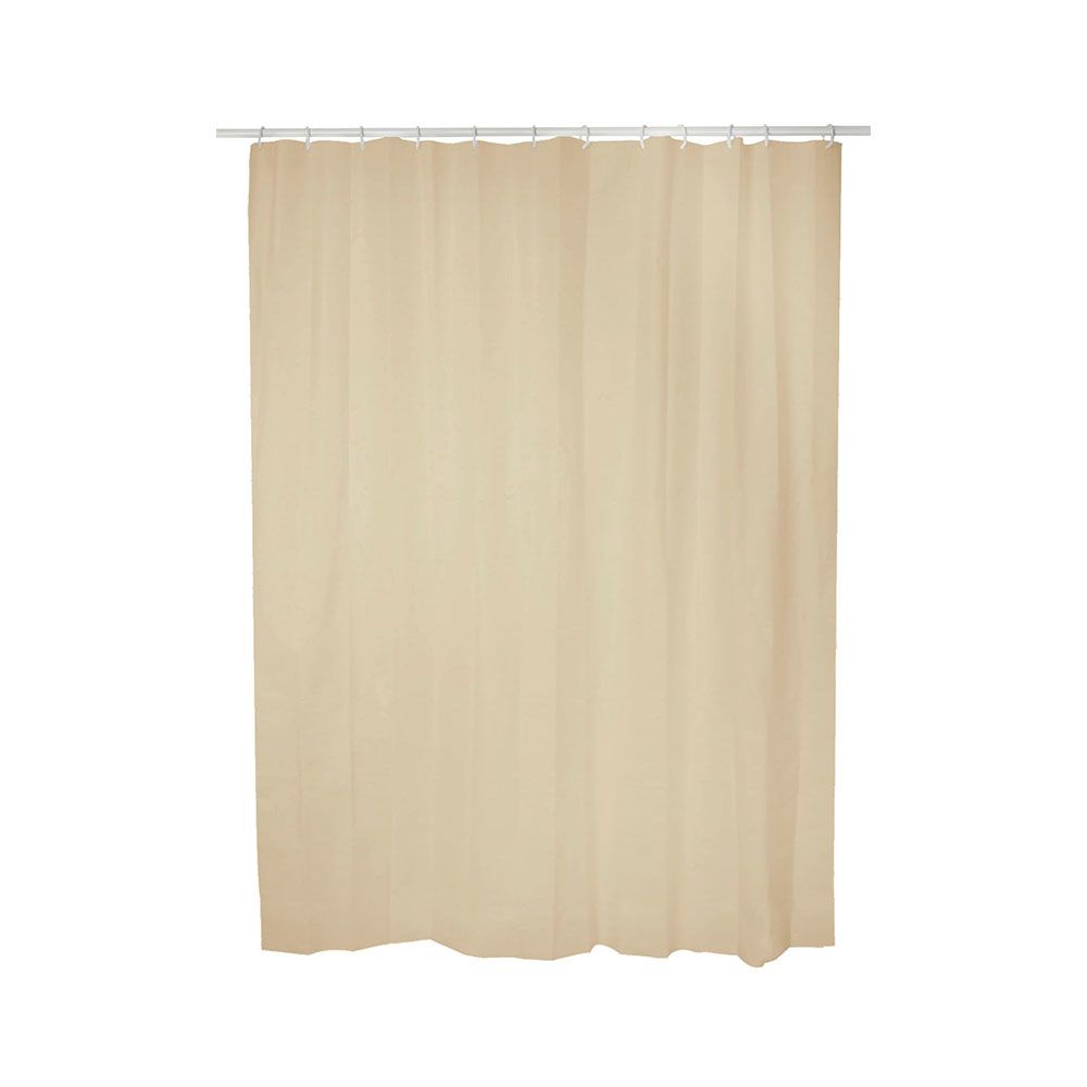Cortina de banheiro básica bege 140 x 180 cm - Image 2