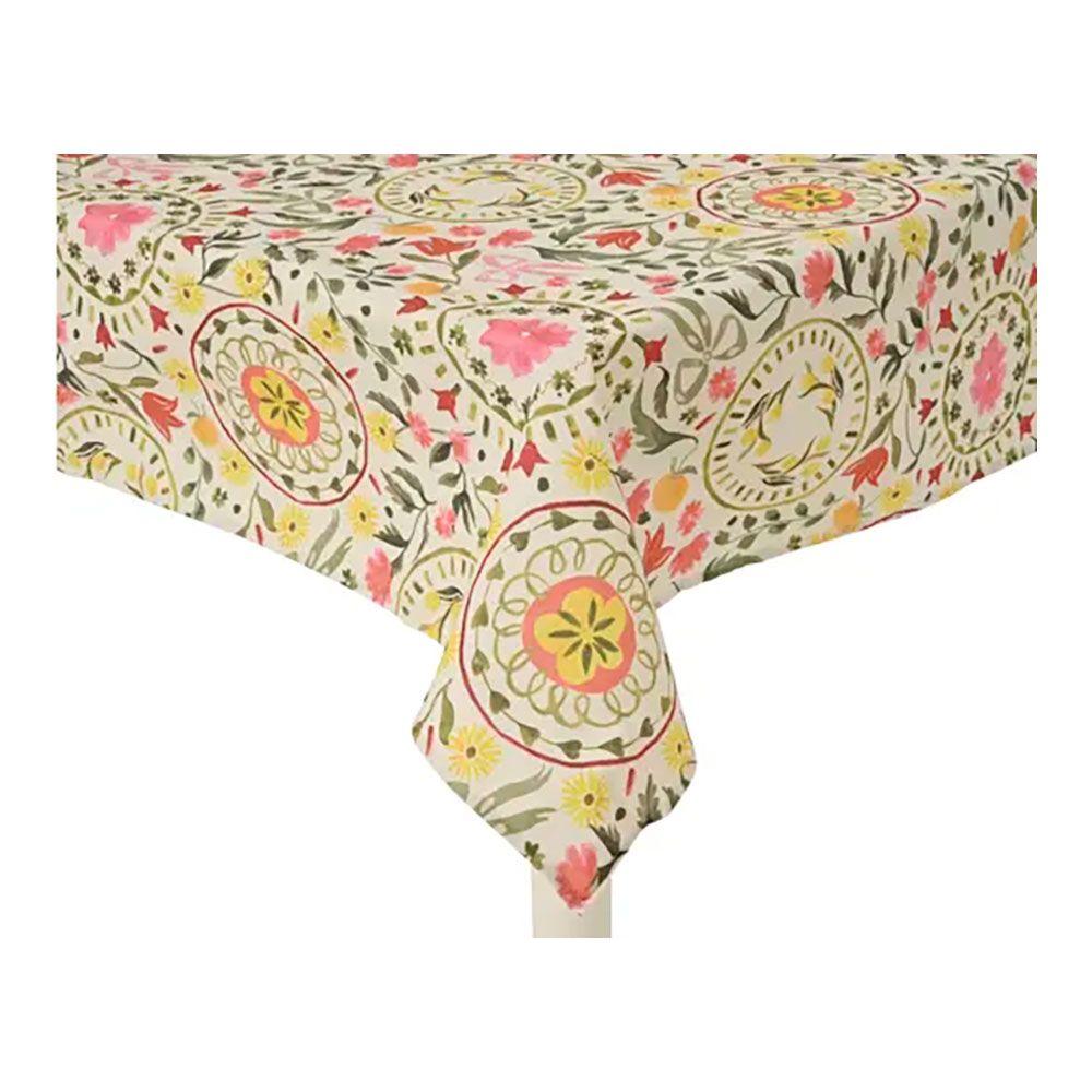 Toalha de mesa de poliéster e algodão, design de flores, modelos variados, 140 x 250 cm - Image 3
