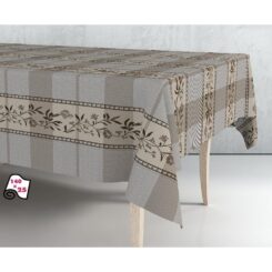 Rolo toalha de mesa PVC bege-castanho 1,40 x 25 m