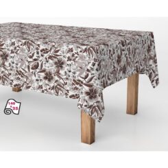 Rolo de borracha anti-manchas flores modernas 1,40 x 25 m